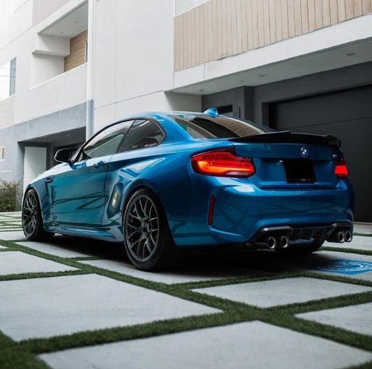 PSM/M4 Style High Kick Carbon Fiber Trunk Spoiler - BMW F87 M2 & F22 2 Series