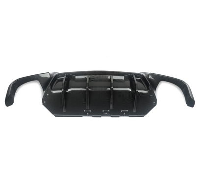 Carbon CS Style Rear Diffuser M Sport Bumper - BMW F10 5 Series