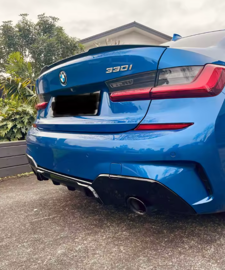 MP Style M-Tech Rear Diffuser Round  - BMW G20 & G21 3 Series